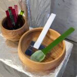 Salatbesteck aus Glas von Saudade Collective