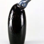 Sakeflasche in Gestalt einer liegenden Ente