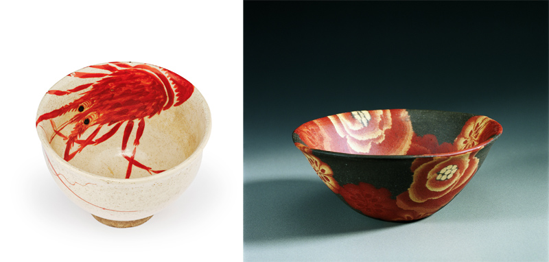 Keramikschale und Sakeschale